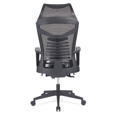 90MM Swivel Mesh Office Chair / Nylon Castor High Back Chair With Lumbar Support